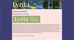 Desktop Screenshot of lyrita.co.uk