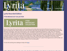 Tablet Screenshot of lyrita.co.uk